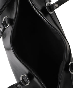 ダブルポケットPUボストンバッグ