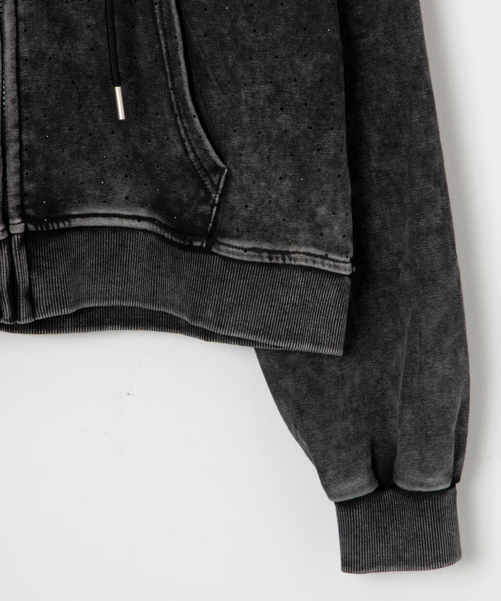 ピグメントビジューZIPパーカー