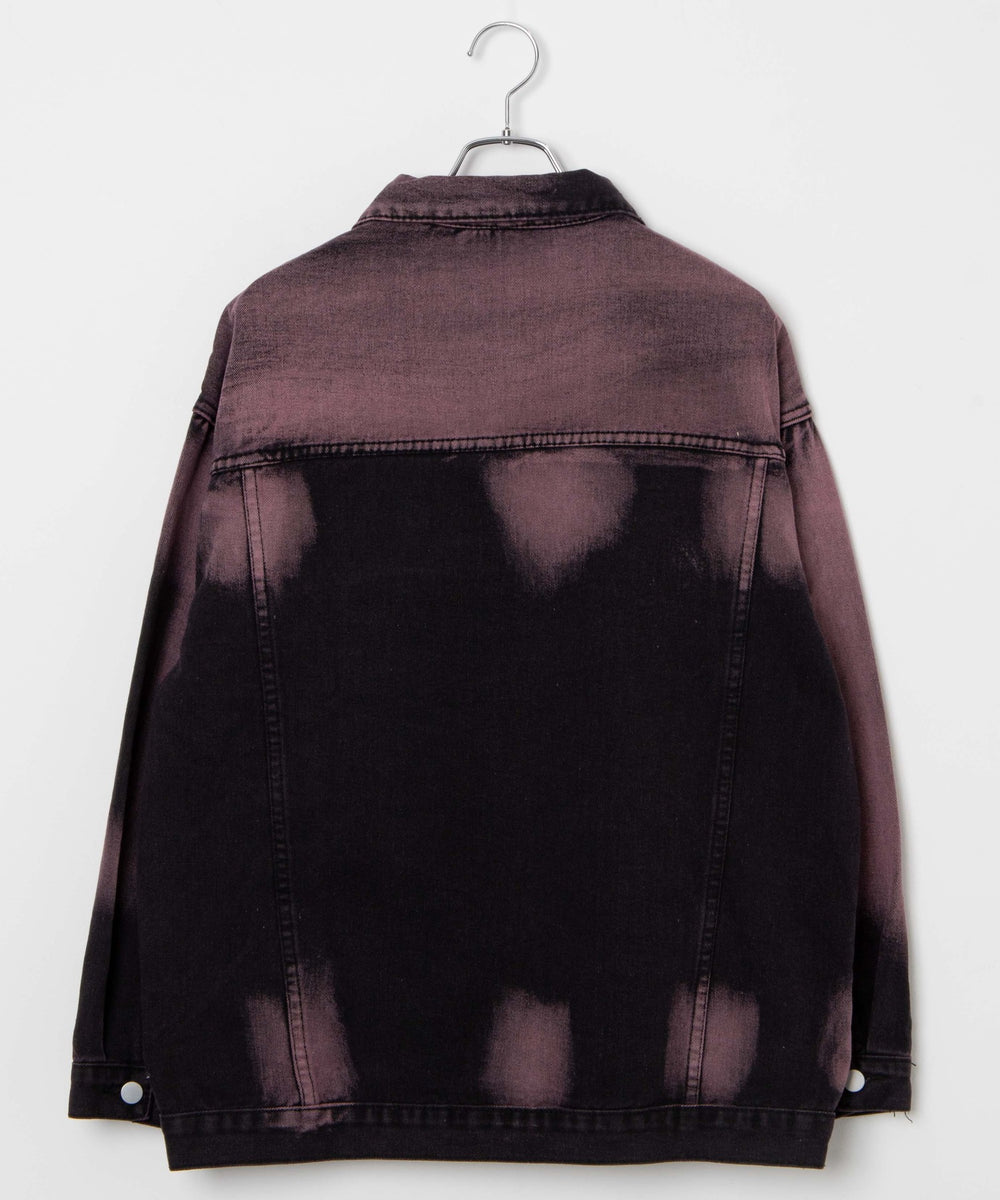 オーバーダイカラーデニムジャケット