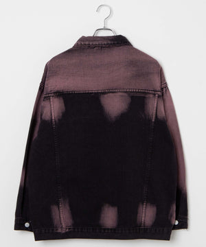 オーバーダイカラーデニムジャケット