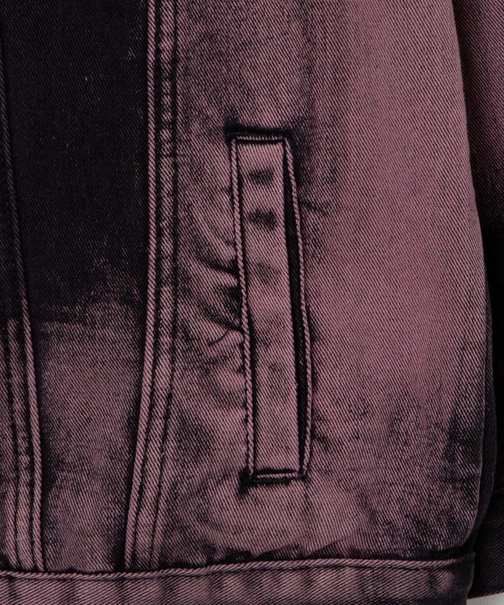 オーバーダイカラーデニムジャケット