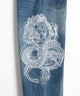 ドラゴン刺繍デニムパンツ