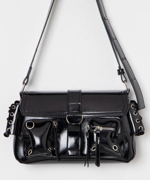 ダブルポケットショルダーバッグ