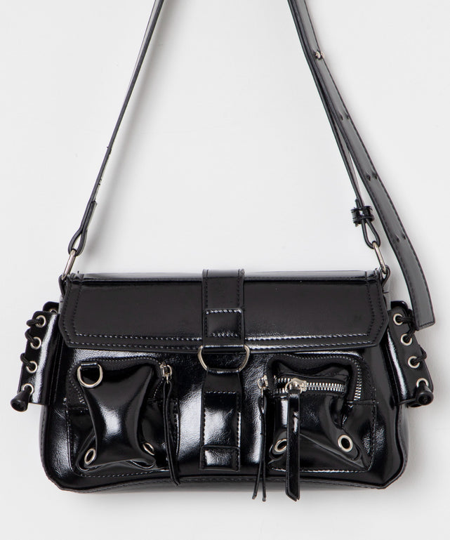 ダブルポケットショルダーバッグ