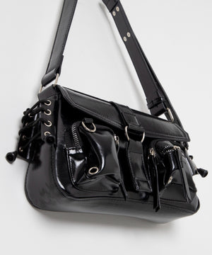 ダブルポケットショルダーバッグ