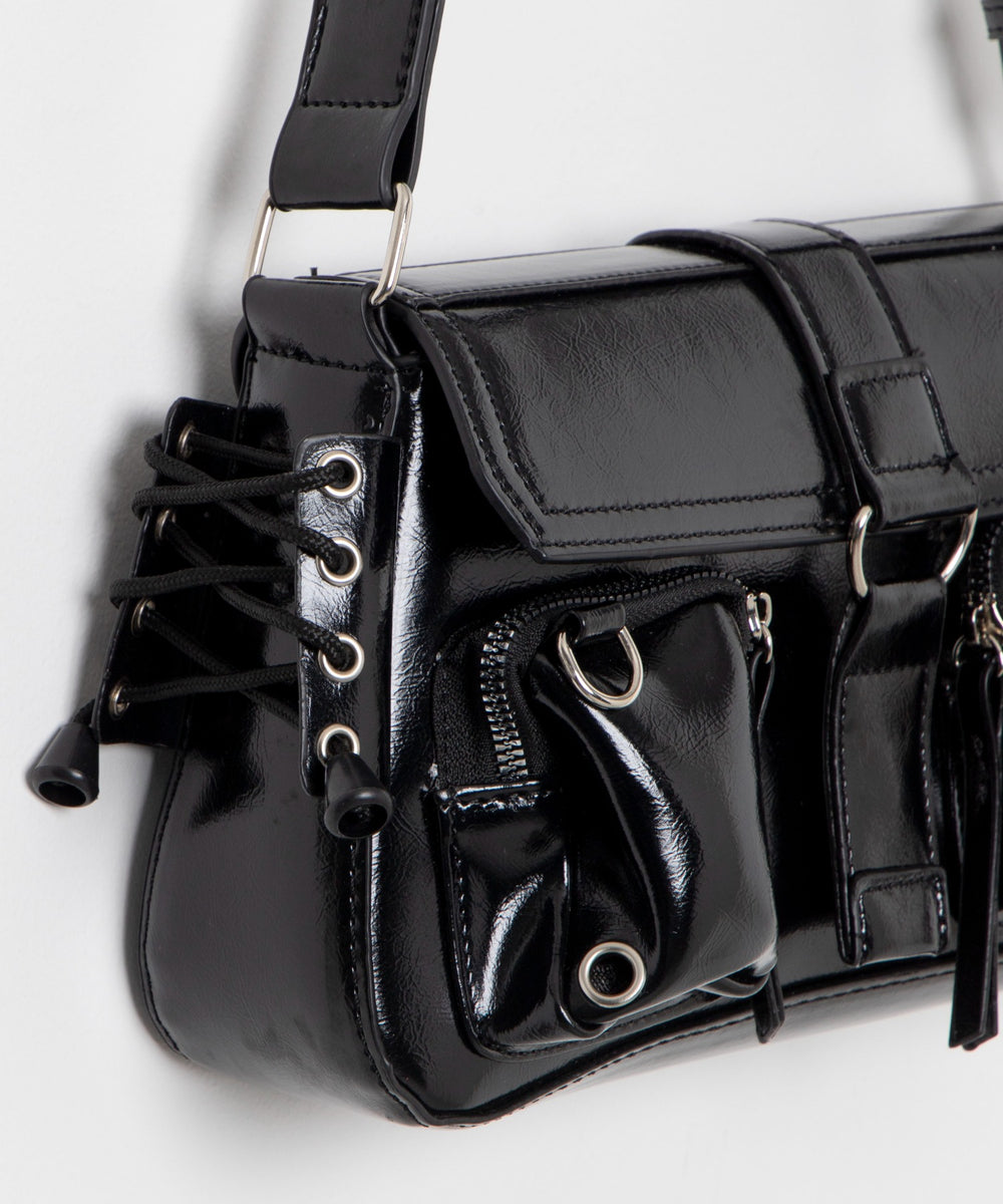 ダブルポケットショルダーバッグ