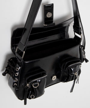 ダブルポケットショルダーバッグ