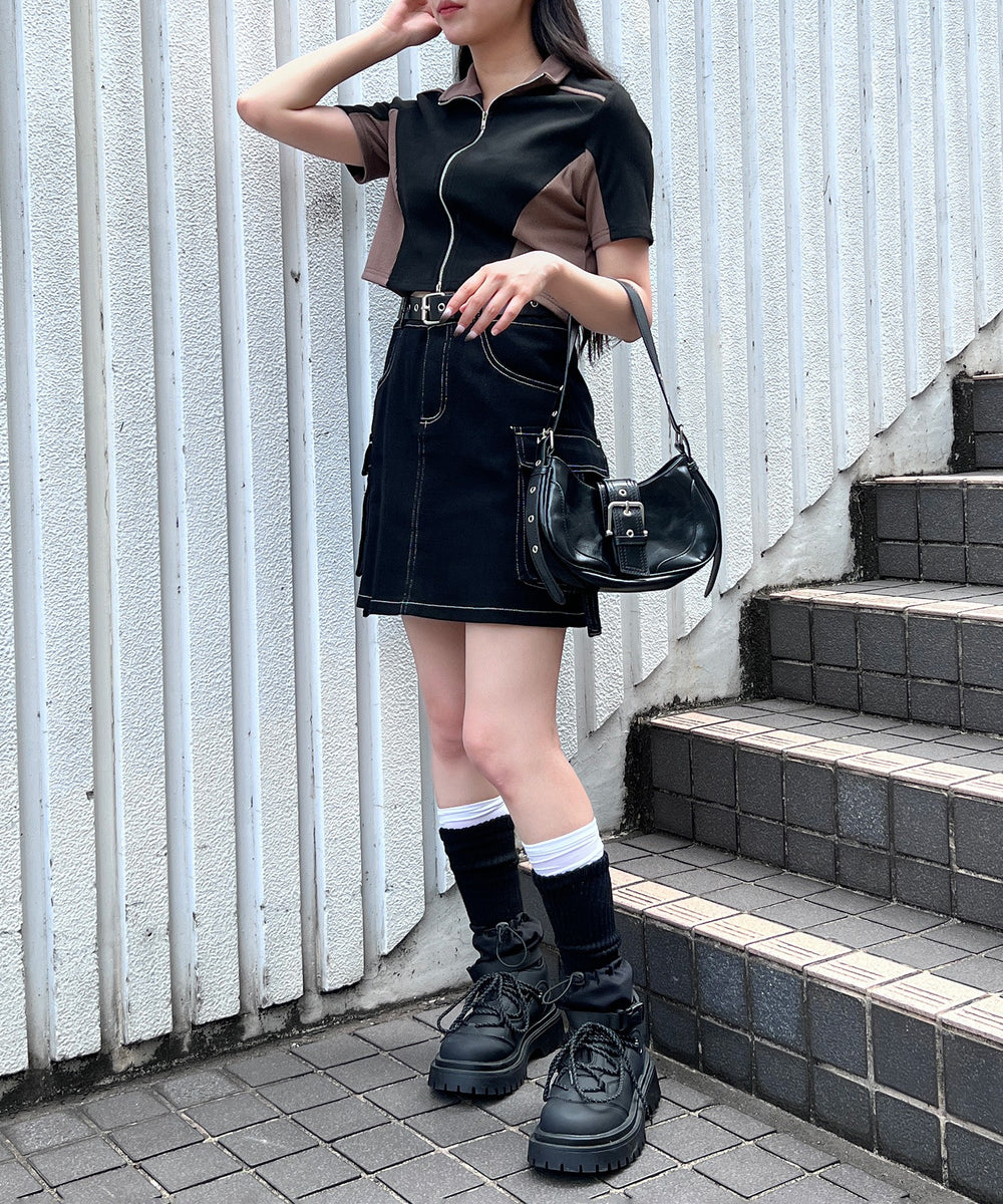 ブラウン モデル：154㎝ FREE着用