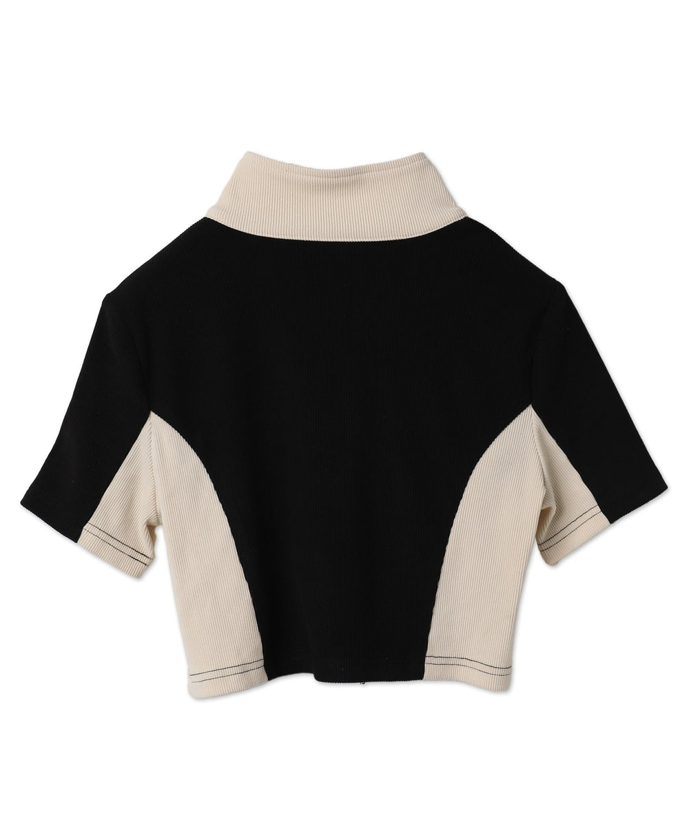 バイカラートラックトップス