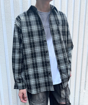 ブラックチェック モデル：178㎝ FREE着用