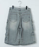 マルチカーゴデニムハーフパンツ