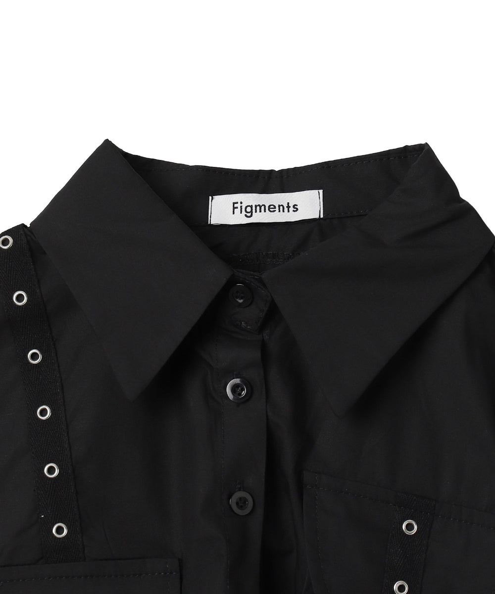 クロップドパンクショートスリーブシャツ