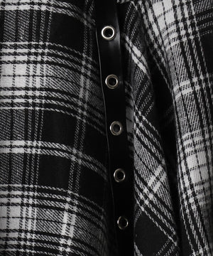 パンクチェックミニスカート