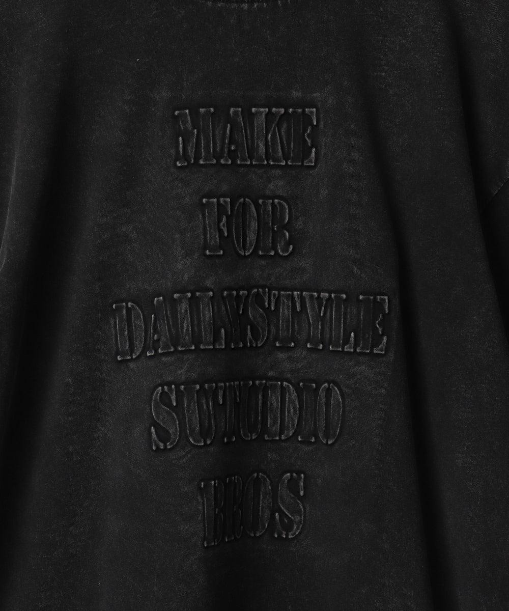 ピグメントエンボスビッグTシャツ