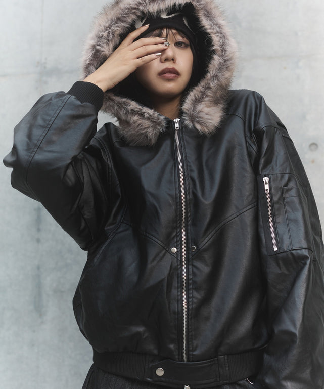 N2B合皮ジャケット