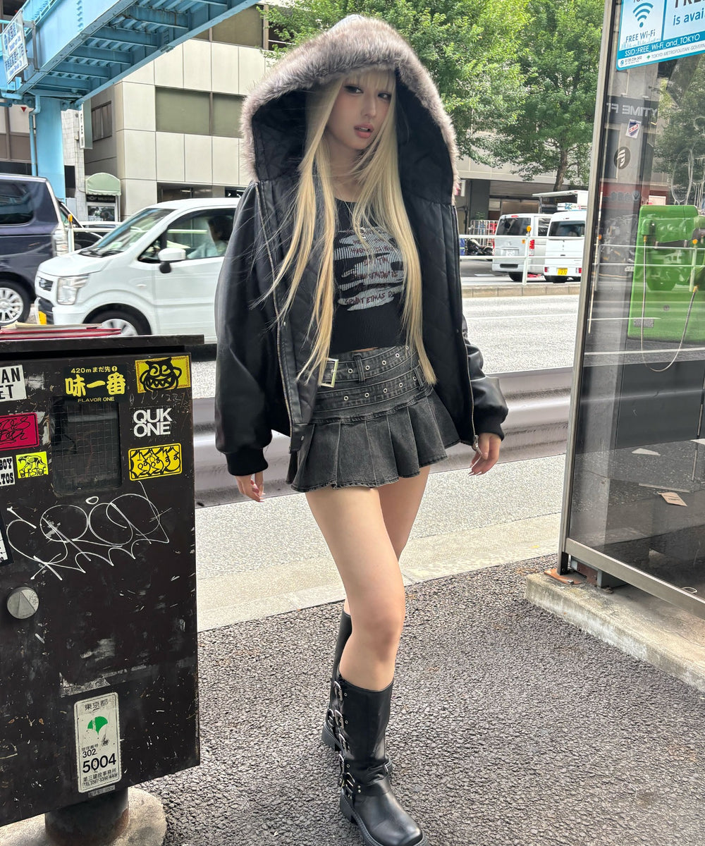 ブラック モデル：167㎝ FREE着用