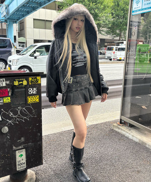 ブラック モデル：167㎝ FREE着用