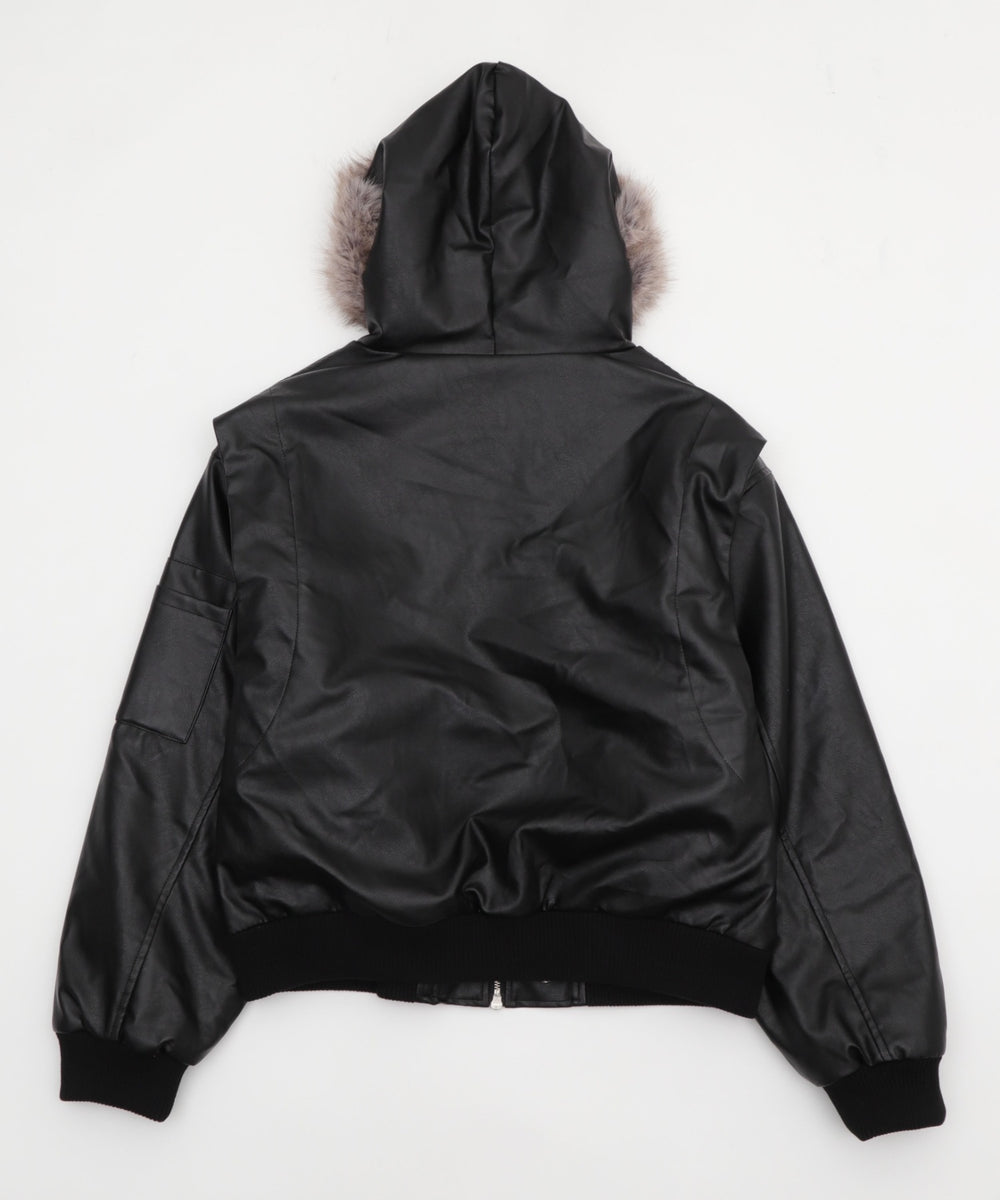 N2B合皮ジャケット