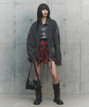 80'sライクデニムボンバーブルゾン