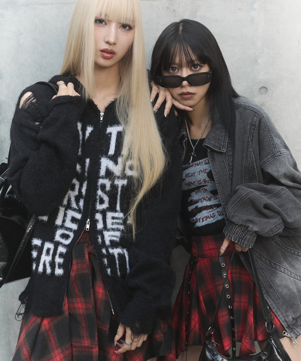 80'sライクデニムボンバーブルゾン