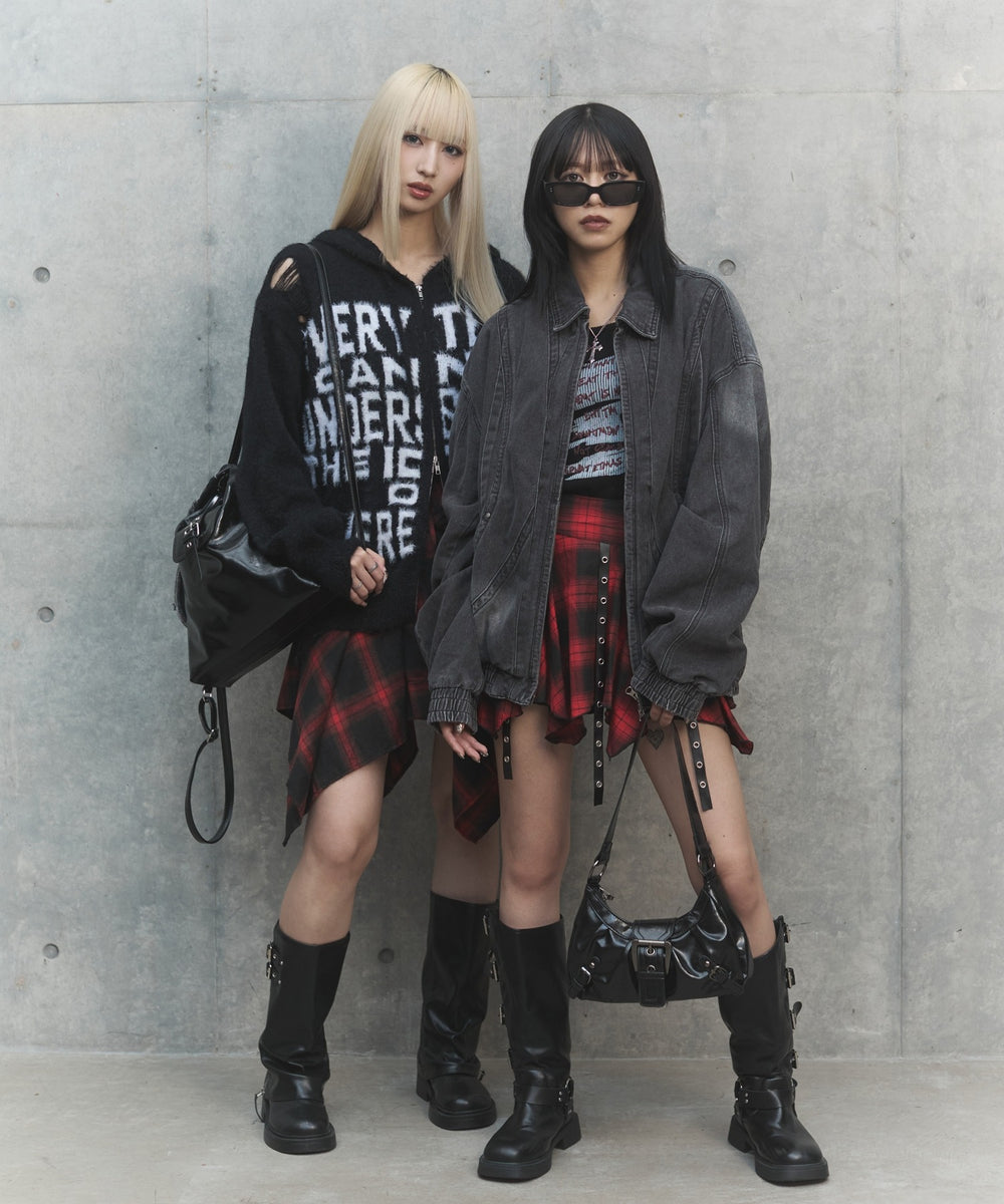 80'sライクデニムボンバーブルゾン