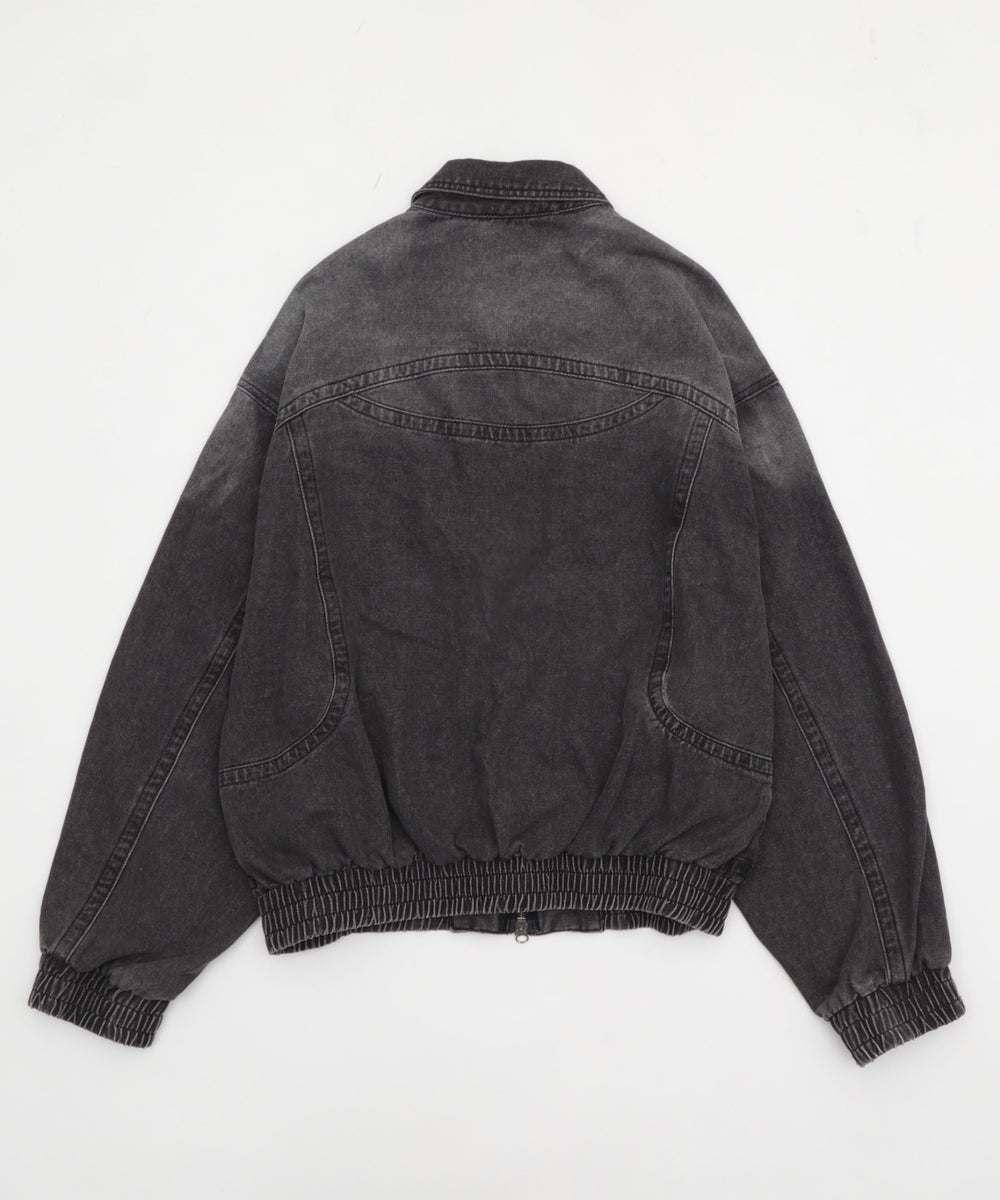 80'sライクデニムボンバーブルゾン