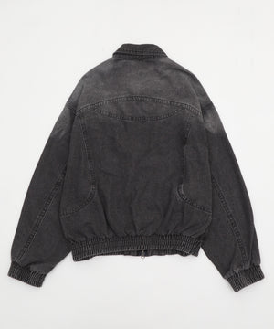 80'sライクデニムボンバーブルゾン