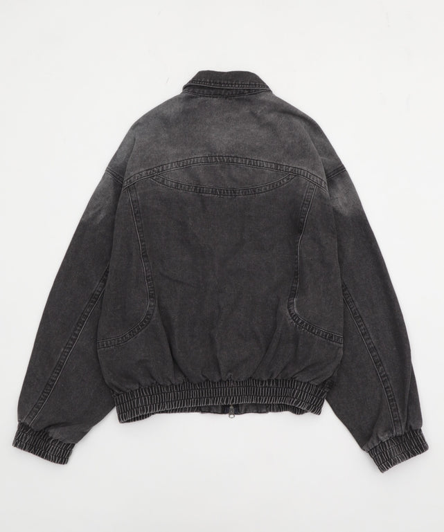 80'sライクデニムボンバーブルゾン