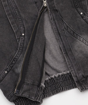 80'sライクデニムボンバーブルゾン