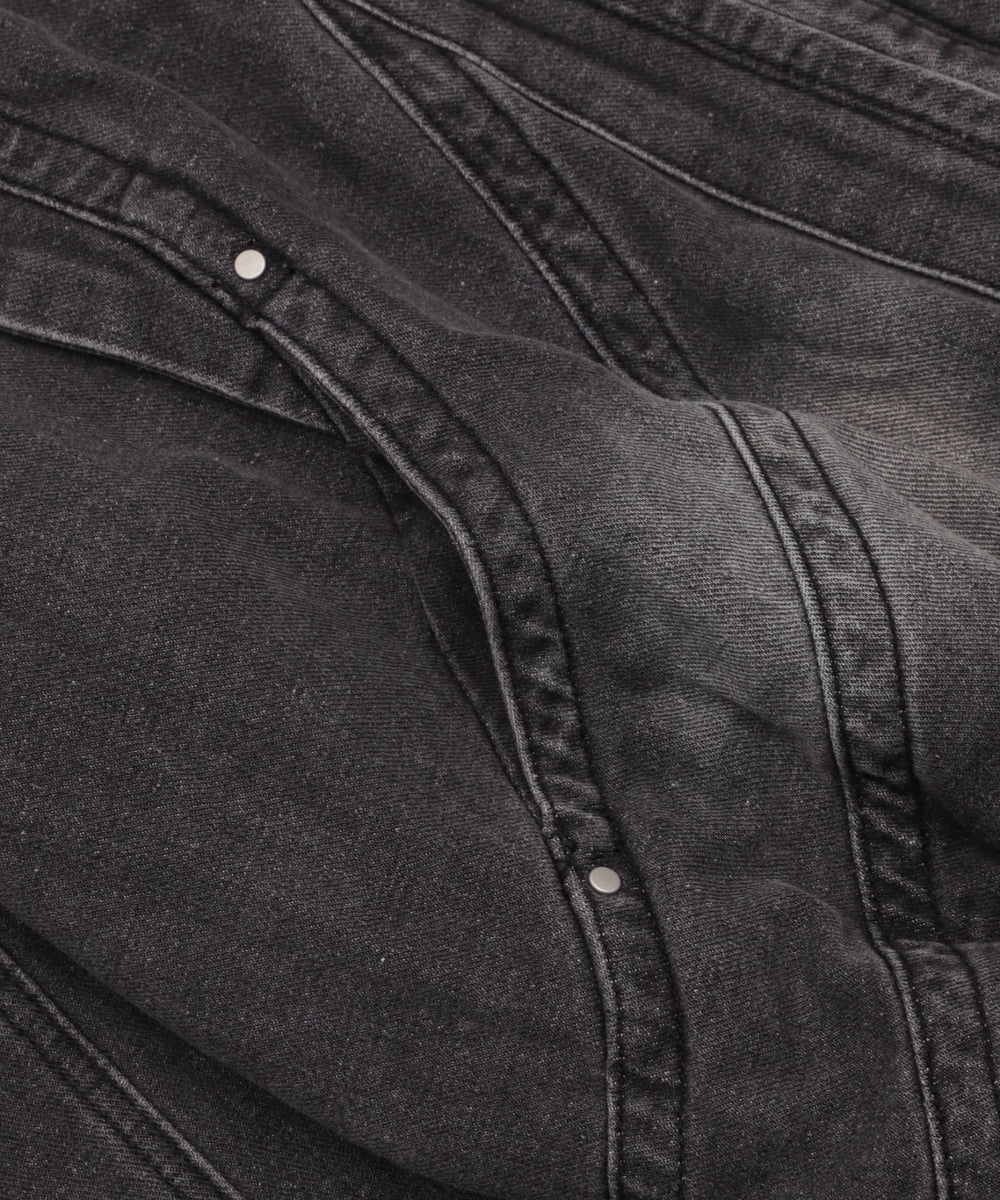 80'sライクデニムボンバーブルゾン