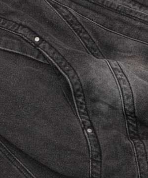 80'sライクデニムボンバーブルゾン