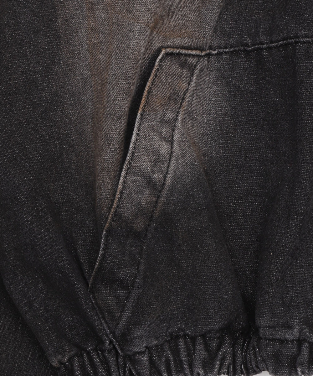 ダスティフードデニムブルゾン