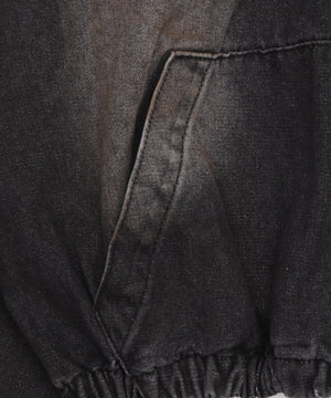 ダスティフードデニムブルゾン