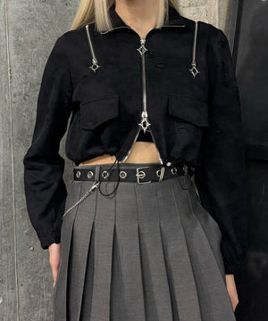 ブラック モデル：167㎝ FREE着用