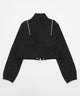 クロップドショルダーZIPトップ