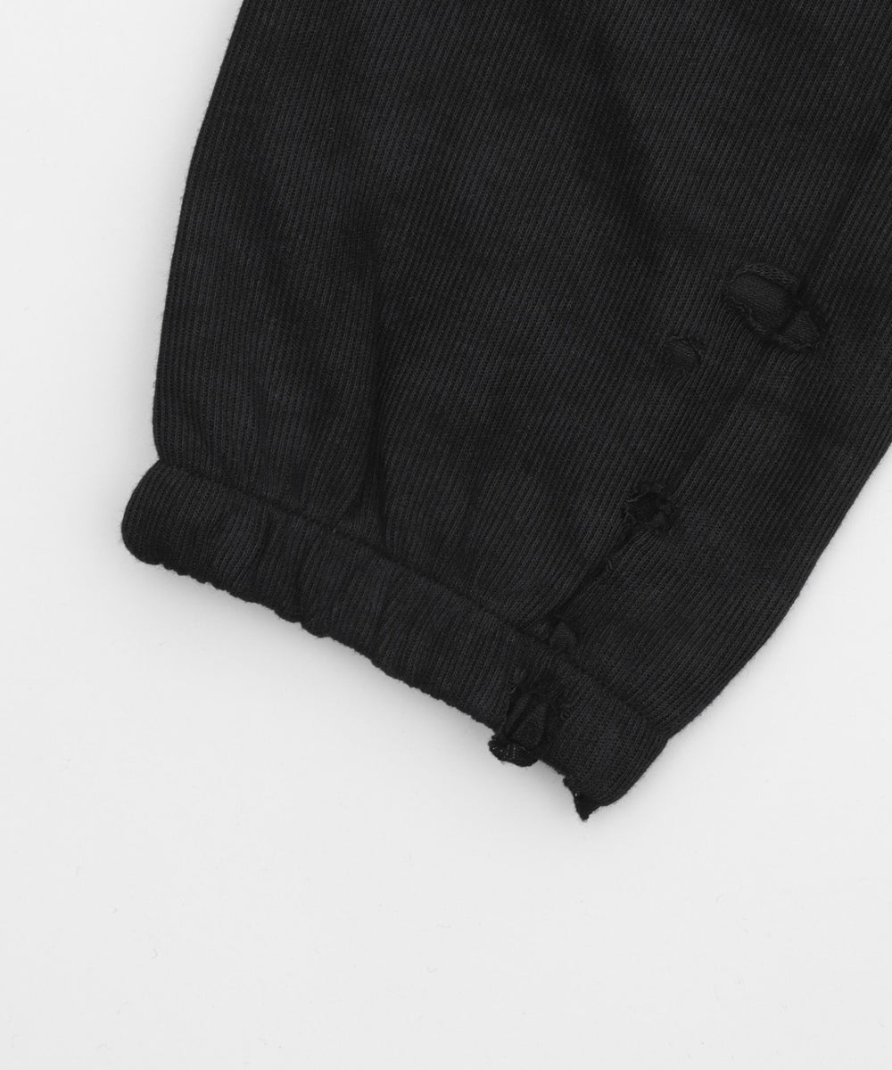 クロップドショルダーZIPトップ