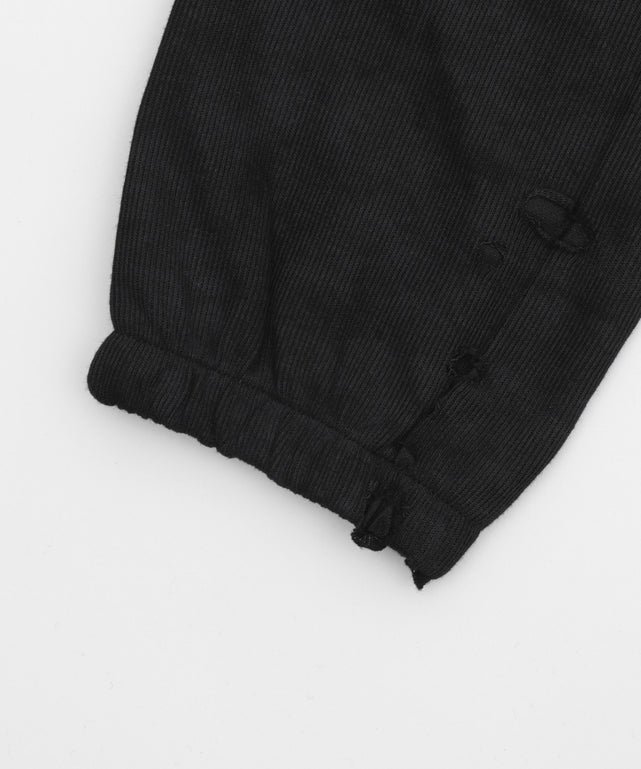 クロップドショルダーZIPトップ