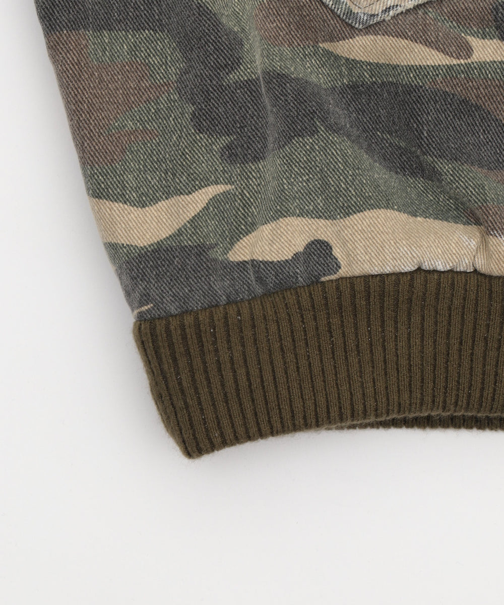 エイジドカモフラフライトジャケット