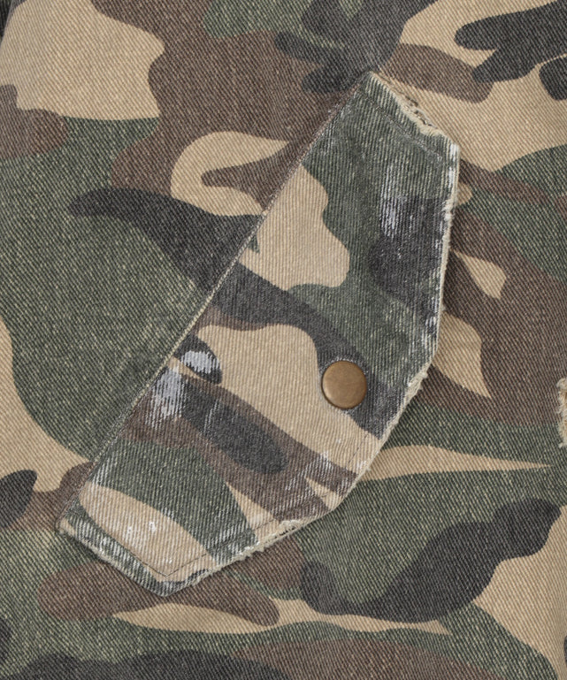 エイジドカモフラフライトジャケット