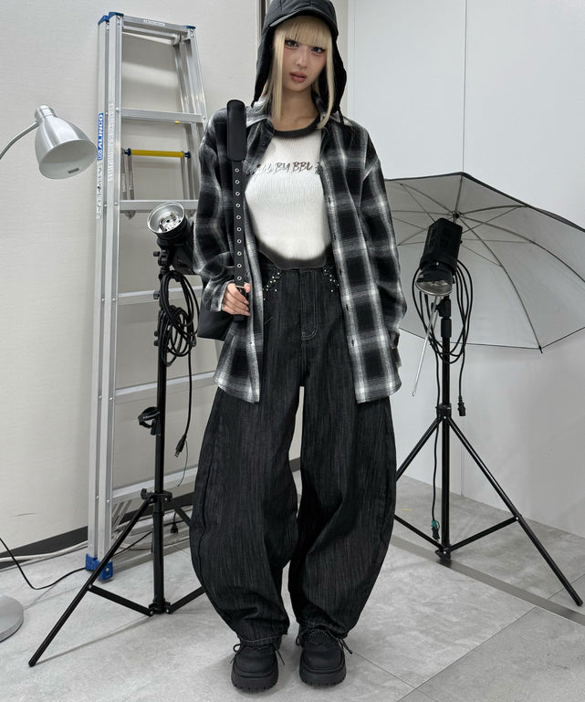 ブラック モデル：167㎝ FREE着用