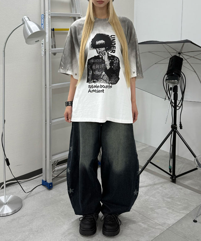 ホワイト モデル：167㎝ FREE着用