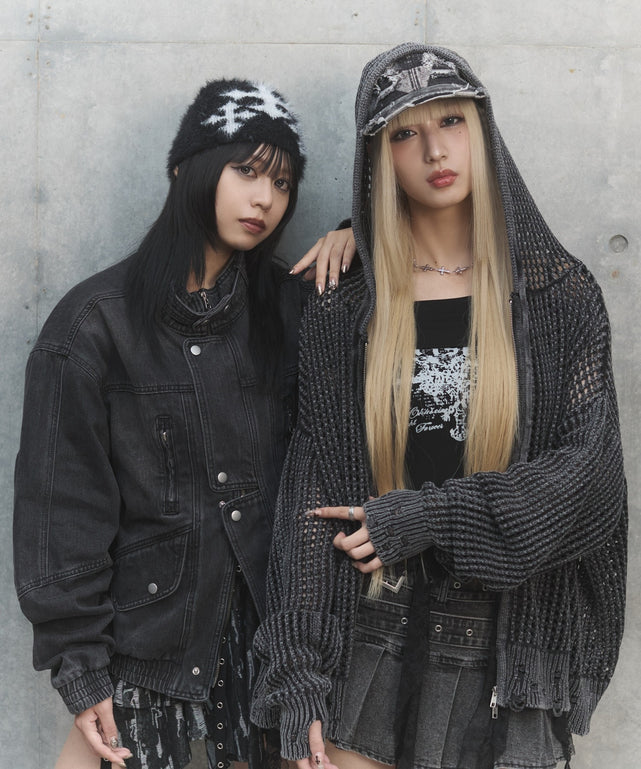 ブロックメッシュニットZIPパーカー – WEGO ONLINE STORE