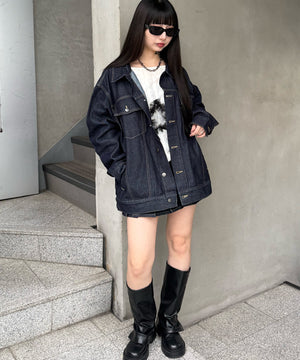 デニムインディゴク モデル：160㎝ S着用