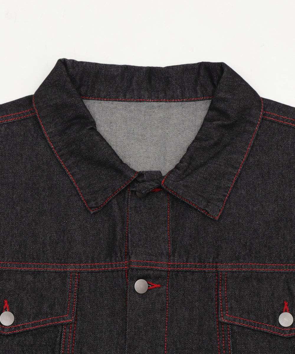 オーバーリジットデニムジャケット