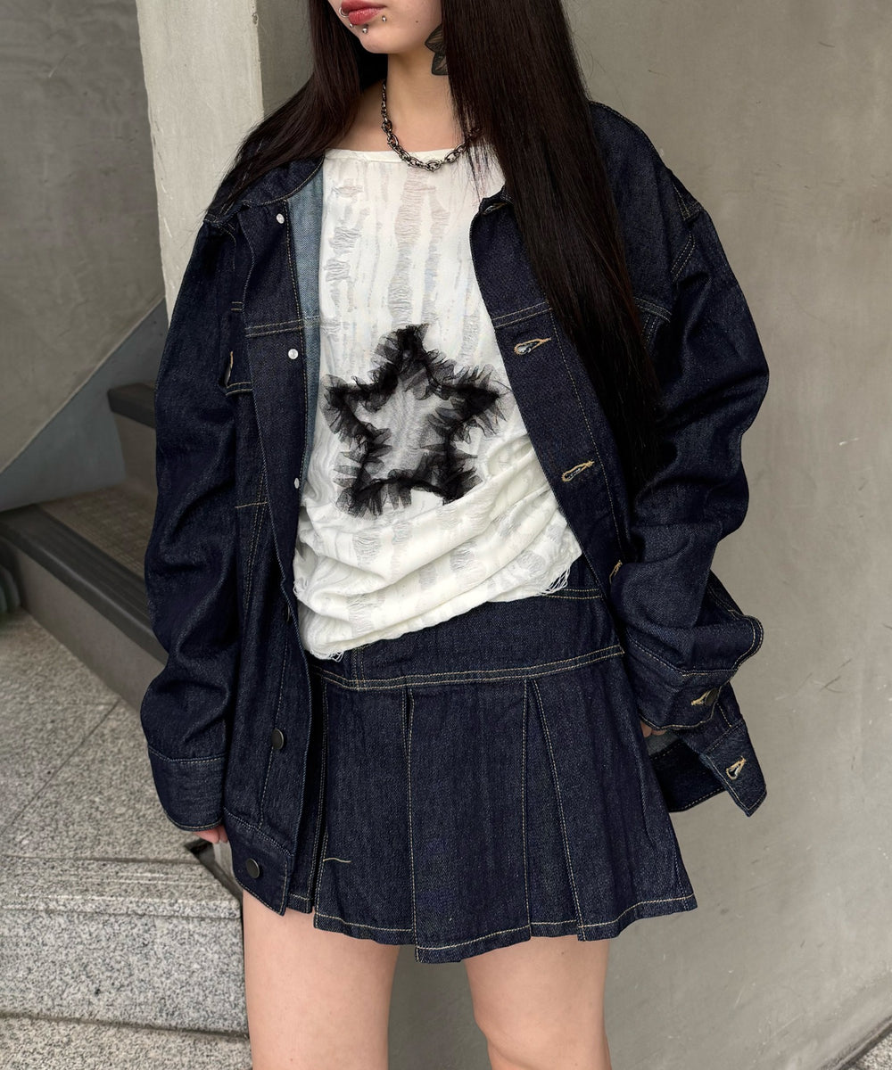 デニムインディゴ スモデル：160㎝ S着用