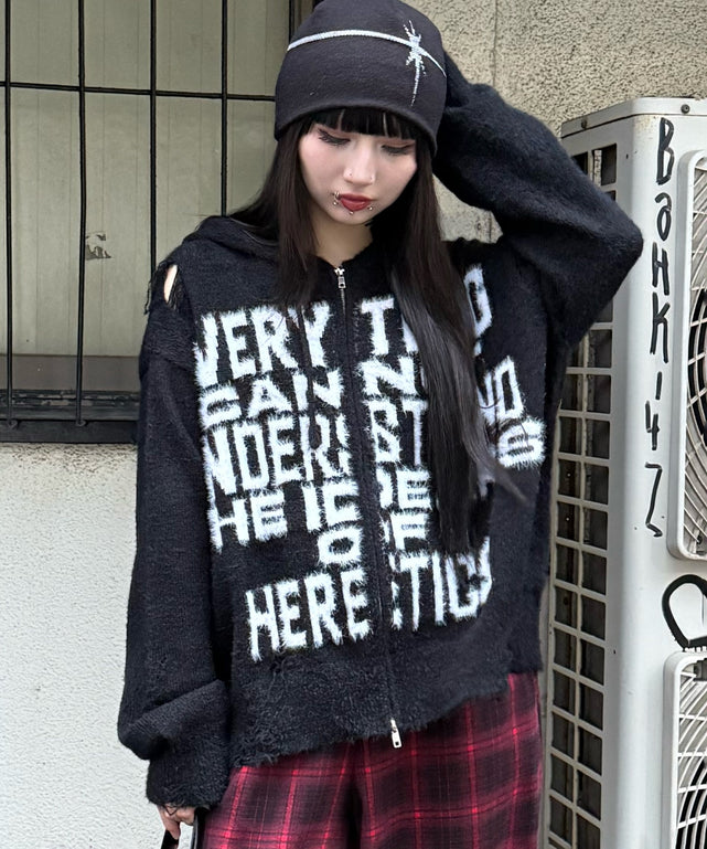 シャギーニットロゴダブルZIPパーカー – WEGO ONLINE STORE