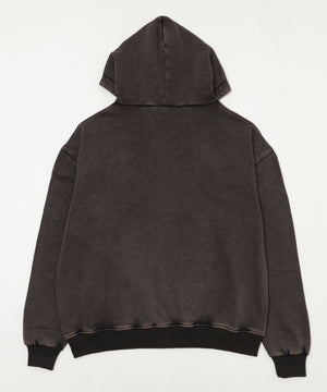 ハードウォッシュ裏起毛Wジップパーカー