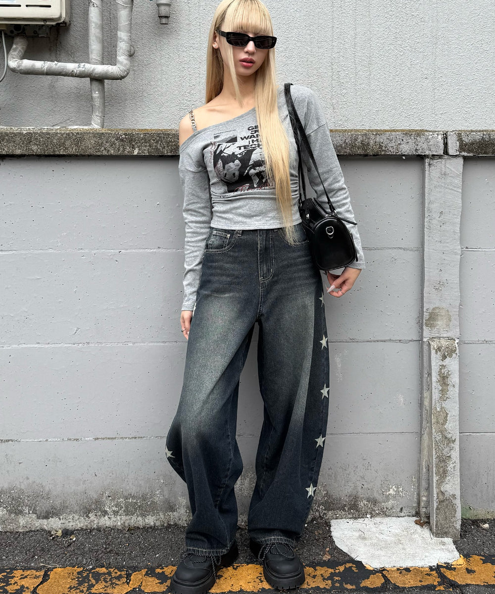 グレー モデル：167㎝ FREE着用