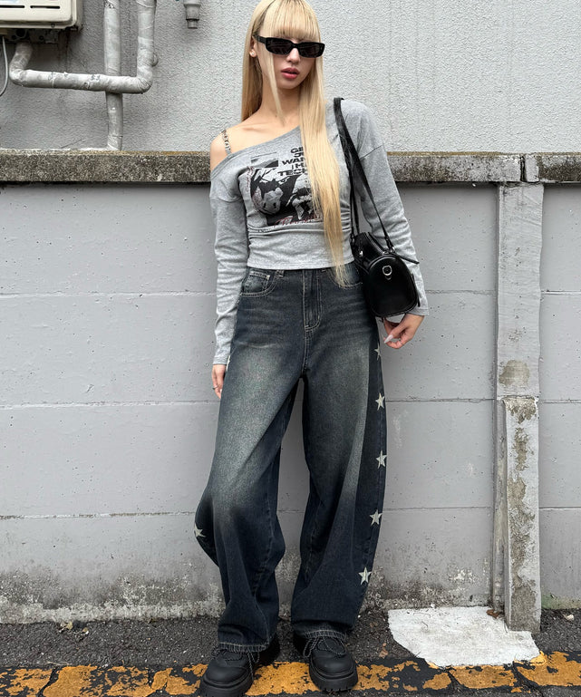 グレー モデル：167㎝ FREE着用