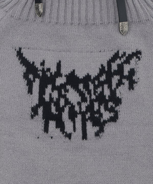 ショルダーベルトオフショルダメージニット